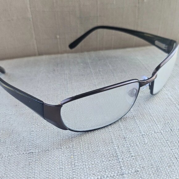 Vintage AO Eyeglasses Frame American Optical Safety Dark Brown Glasses Wrap Styl main image 4